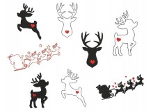 Stickserie - Weihnachts Silhouette 2